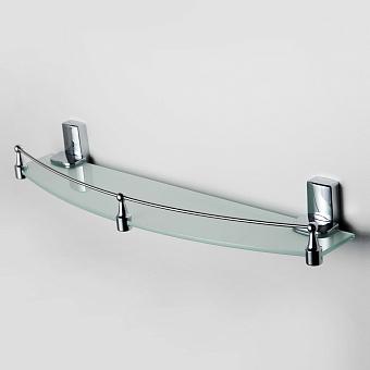 Полка в ванную округлая WASSERKRAFT LEINE K-5024 1-ярусная 6,8х50см хром