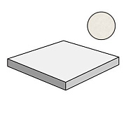 Плитка для ступеней Atlas Concord Италия Dwell A1K8 Off White Scalino Angolare DX 33х33см 0,109кв.м. неполированная