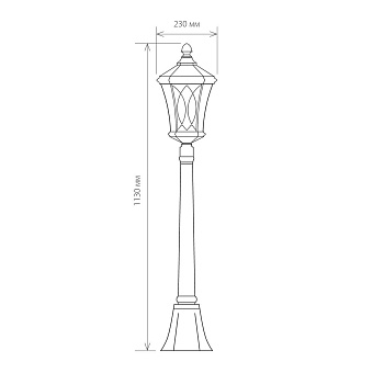 Светильник ландшафтный Elektrostandard Virgo a031924 GLXT-1450F 60Вт IP44 E27 капучино