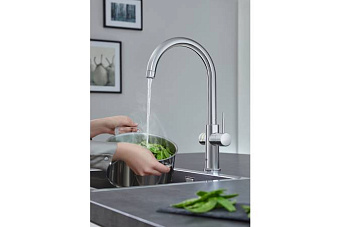 Смеситель для кухни GROHE Red II Duo 30083001 высокий излив хром