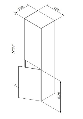 Пенал подвесной AM-PM Inspire V2.0 M50ACHX0406GM 35х40х162см графит