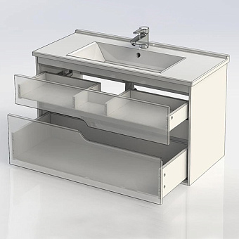 Тумба с раковиной AQUANET Модена 212664 45х99,5х57,9см