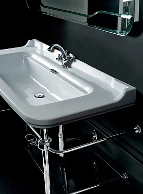 Раковина подвесная Kerasan Waldorf 4144K1bi/cr*1 120х55см