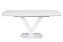 Кухонный стол раскладной AERO 80х140х75см закаленное стекло White Glass