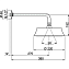 Верхний душ Cisal Shower DS01327024 золото