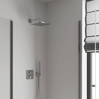 Верхний душ GROHE Tempesta 250 Cube 26687000 белый/хром