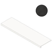 Плитка для ступеней Atlas Concord Италия Prism A4ZA Graphite Scalino 120 Silk 33х120см 0,396кв.м. сатинированная