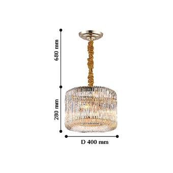 Люстра подвесная Favourite Negociant 2094-4P 160Вт 4 лампочек E14