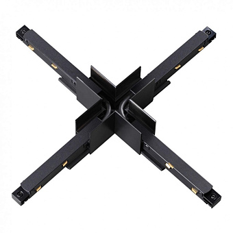 Коннектор Novotech 135128 чёрный для однофазного трека