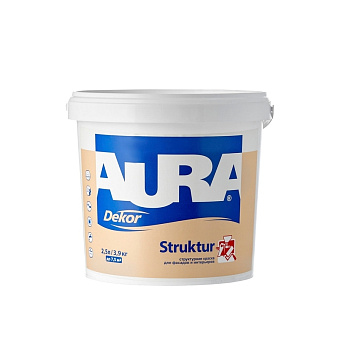 Краска универсальная структурная Aura(Eskaro) Decor Structur Белый основа A 2,5л