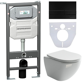 Инсталляция с унитазом Ceramica Nova CN4002_1002B_1000