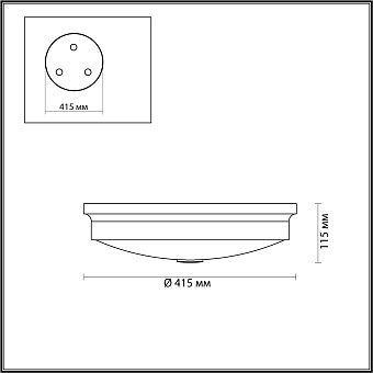 Светильник настенно-потолочный Odeon MARSEI 4824/4C 160Вт E14