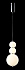 Светильник подвесной CRYSTAL LUX DESI DESI SP3 CHROME/WHITE 12Вт LED