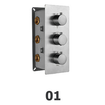 Смеситель для душа RGW Shower Panels 21140541-11 SP-41 хром
