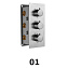 Смеситель для душа RGW Shower Panels 21140541-11 SP-41 хром