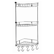 Полка в ванную угловая WASSERKRAFT K-1233 3-ярусная 22х30см хром