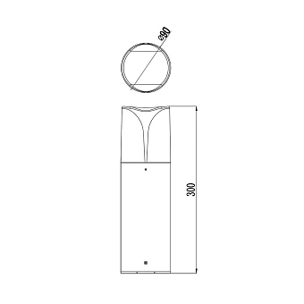 Светильник ландшафтный Maytoni Piccadilly O017FL-01B 23Вт IP44 E27 чёрный
