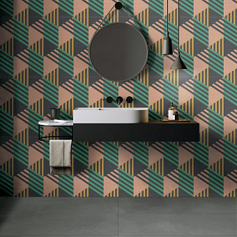 Матовый керамогранит ABK Wide and Style PF60007394 D+ Chain Green 320х160см 5,12кв.м.