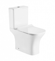 Унитаз напольный Azario FRETTA SQUARE AZ-1215 + AZ-1216 безободковый с микролифтом