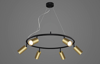 Светильник подвесной CRYSTAL LUX CLT 015 CLT 015C6 D600 BL-GO 300Вт GU10