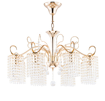 Люстра подвесная Freya Leona FR1127-PL-08-G 40Вт 8 лампочек E14