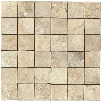 Керамическая мозаика Atlas Concord Италия Aix A0TZ Blanc Mosaico Tumbled 30х30см 0,9кв.м.