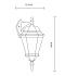 Светильник фасадный Arte Lamp GENOVA A1204AL-1BN 75Вт IP44 E27 золотой/чёрный