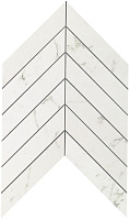 Керамическая мозаика Atlas Concord Италия MARVEL STONE 9SCA Carrara Pure Chevron Wall 30,5х25см 0,458кв.м.