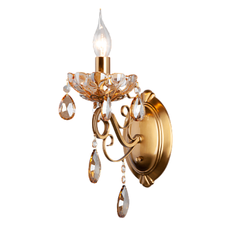 Бра Eurosvet Escada 10109/1 бронза/тонированный хрусталь Strotskis 60Вт E14