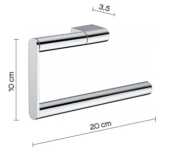Полотенцедержатель Gedy Canarie A270(13) хром 20см