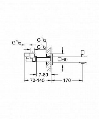 Излив GROHE 13304000