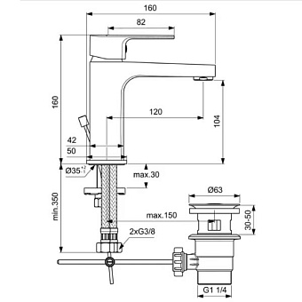 Набор смесителей IDEAL STANDARD ESLA BD002XC mixed colours