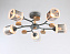 Люстра подвесная Ambrella TRADITIONAL Modern TR303323 840Вт 5 лампочек E27
