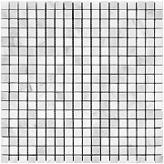 Мозаика Mir Mosaic Adriatica 7M008-15P белый мрамор 30,5х30,5см 0,93кв.м.