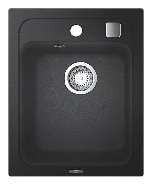 Мойка кухонная GROHE K700 31650AP0 40х50см чёрный матовый
