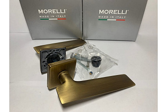 Дверная ручка нажимная MORELLI LUXURY GALACTIC-SQ CAFFE кофе
