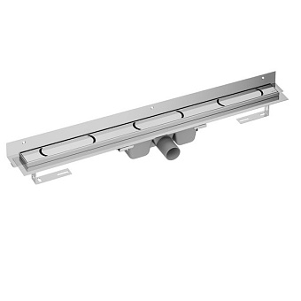 Душевой лоток RAVAK X01427 12х9,1см горизонтальный сток с решёткой и опорами