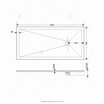 Душевой поддон RGW Stone Tray 16152810-03 ST-Be 100х80см