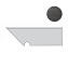 Плинтус Atlas Concord Италия MEK AMQW Dark Battiscopa Sag. Scala Sx 30х7,2см 0,259кв.м.
