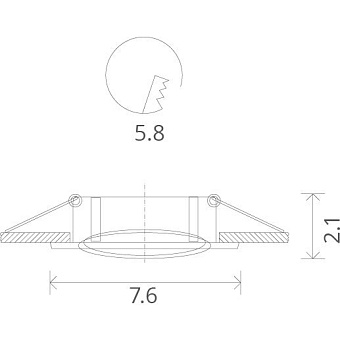 Светильник точечный встраиваемый Arte Lamp BASIC A2103PL-1WH 50Вт GU10