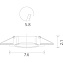 Светильник точечный встраиваемый Arte Lamp BASIC A2103PL-1WH 50Вт GU10