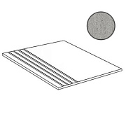 Плитка для ступеней Atlas Concord Италия Blaze A0IZ Aluminium Gradino 37,5х75см 0,281кв.м. неполированная