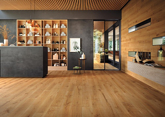 Неполированный керамогранит Atlas Concord Италия Exence AOUM Amber Saw Cut 150х18,5см 1,11кв.м.
