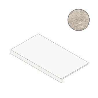 Плитка для ступеней Atlas Concord Италия Norde A59J Platino Scalino 33х60см 0,198кв.м. неполированная