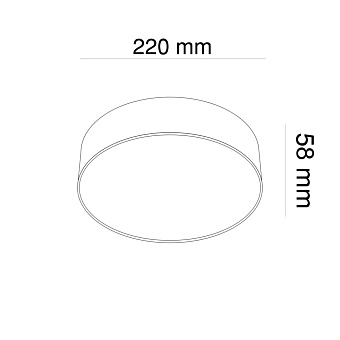 Светильник потолочный Maytoni Zon C032CL-L32B3K 32Вт LED