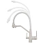 Смеситель для кухни Maxonor MN4460-8 гибкий излив белый