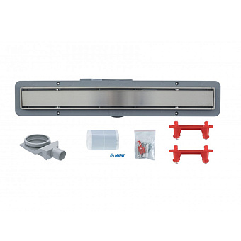 Душевой лоток Pestan 13702509 59,6х12см горизонтальный сток с решёткой и опорами