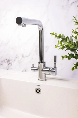 Смеситель для кухни Maxonor MN4352 поворотный излив хром