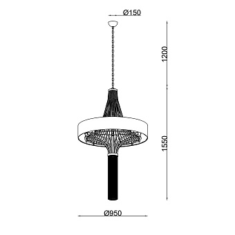 Люстра подвесная Lucia Tucci COSMOPOLITAN 2970.12 black 680Вт 12 лампочек E14