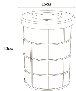 Светильник грунтовый Arte Lamp PIAZZA A6014IN-1SS 60Вт IP67 E27